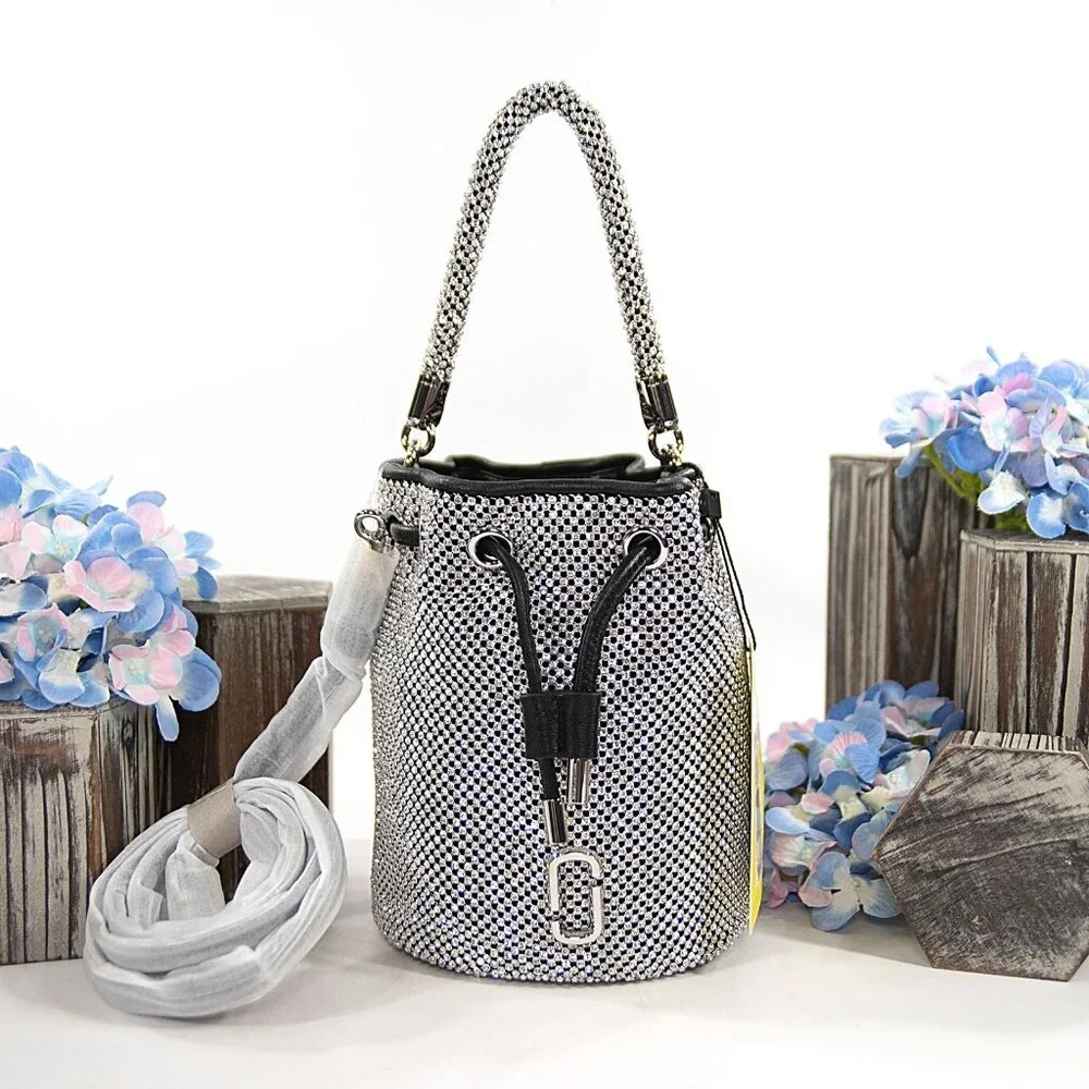 Marc Jacobs Crystal J Marc Small Bucket Crossbody Shoulder Bag NWT $525 - Picture 1 of 6